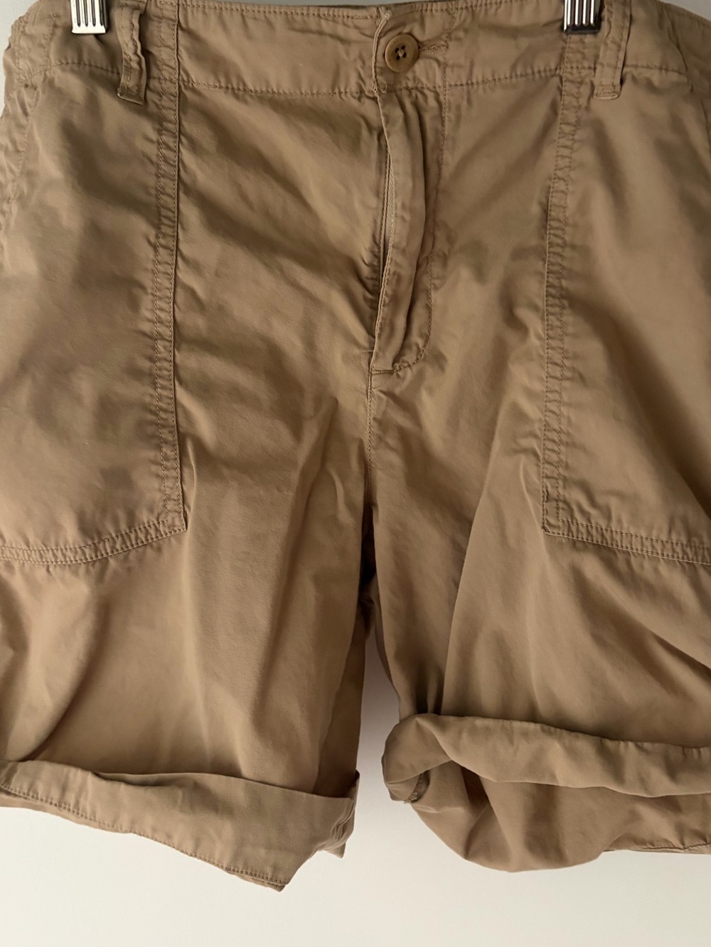 Ralph Lauren Shorts Cargo Chino 100% Cotton Lightweight Khaki Tan Women’s 12